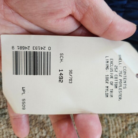 NWT Vtg 80's Crown Royal California Imperial Teal Blue Zip Jacket XL Made In USA - Picture 4 of 10